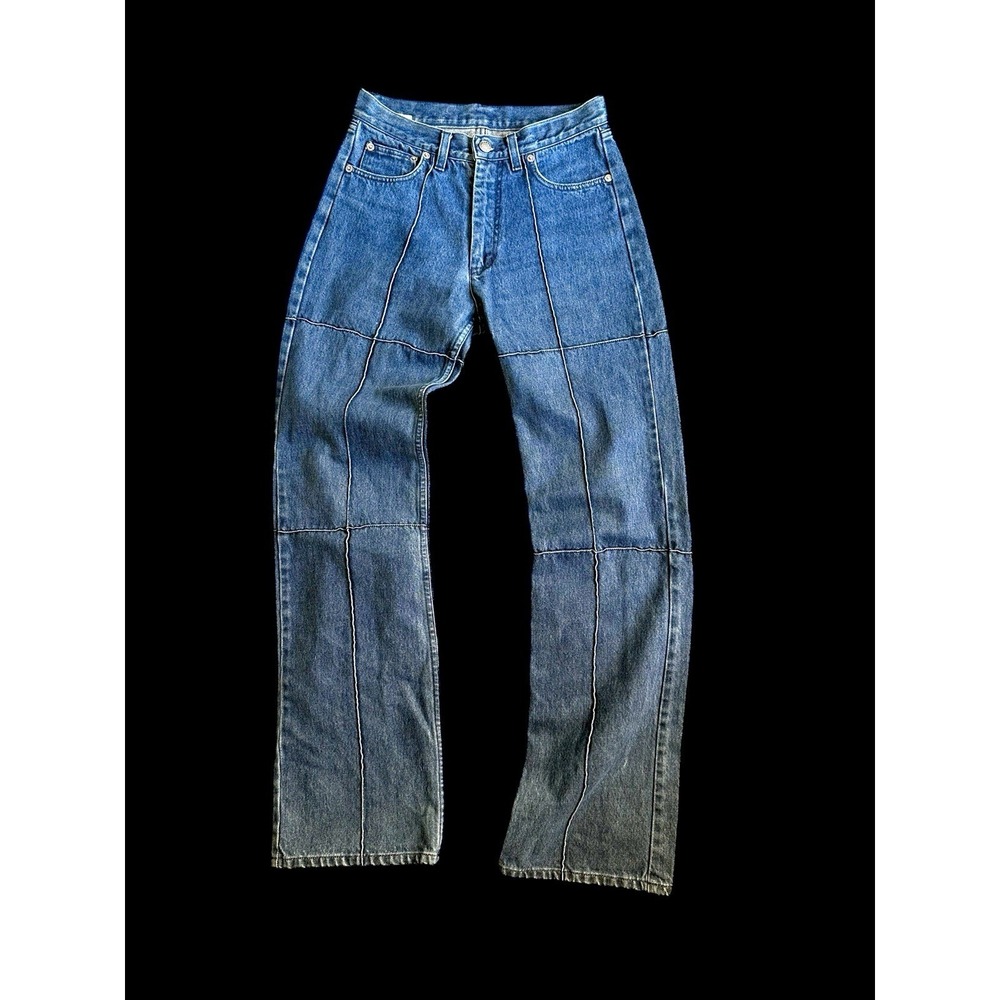 Iceberg Y2K Italy Italian Designer Blue Jeans Denim Low Rise Women's 26.5 X 31